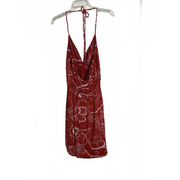 Express Red & White Halter Dress - Medium NWT - Picture 2 of 5